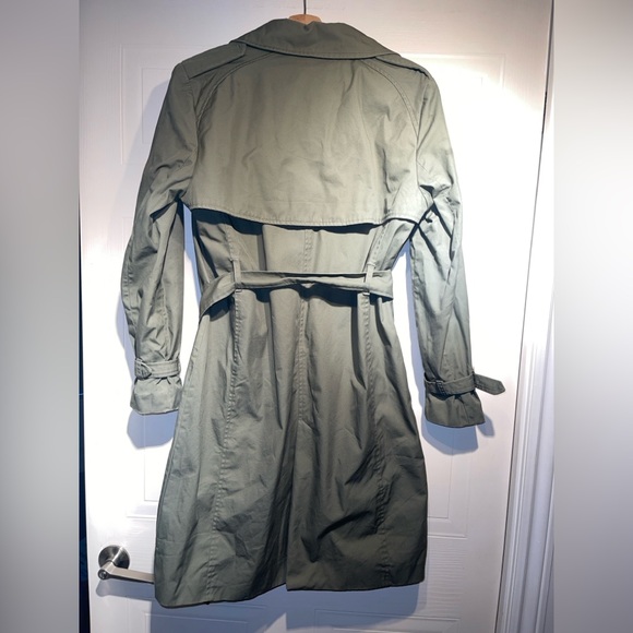 Mango MNG Polana Olive Green Belted Trench Coat *Minor Defects* - Picture 15 of 16